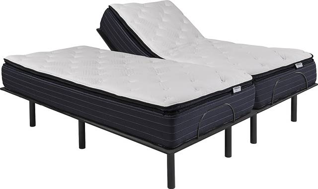 Therapedic Sapphire Split King Mattress with RTG Sleep 2000 Adjustable Base - Thumbnail - Image 1