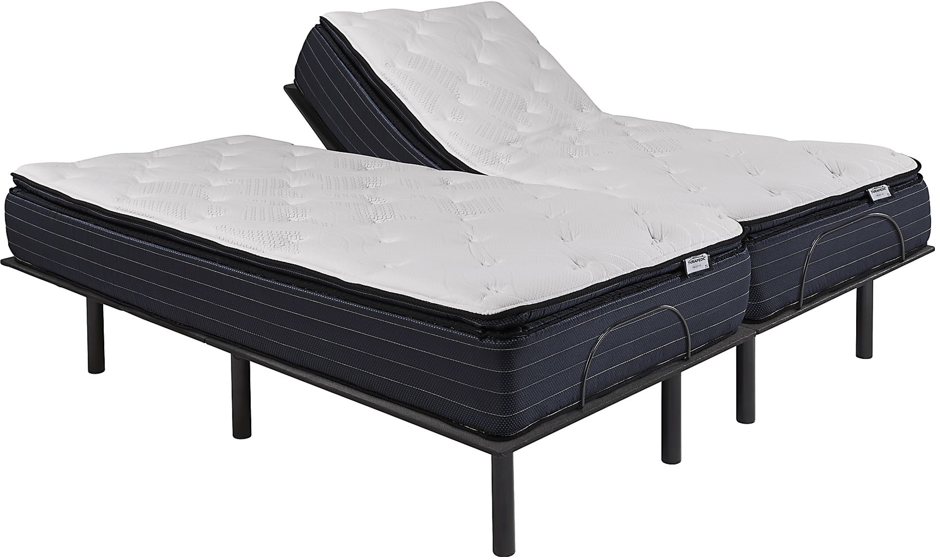 Therapedic Sapphire Split King Mattress with RTG Sleep 2000 Adjustable Base - Image 1