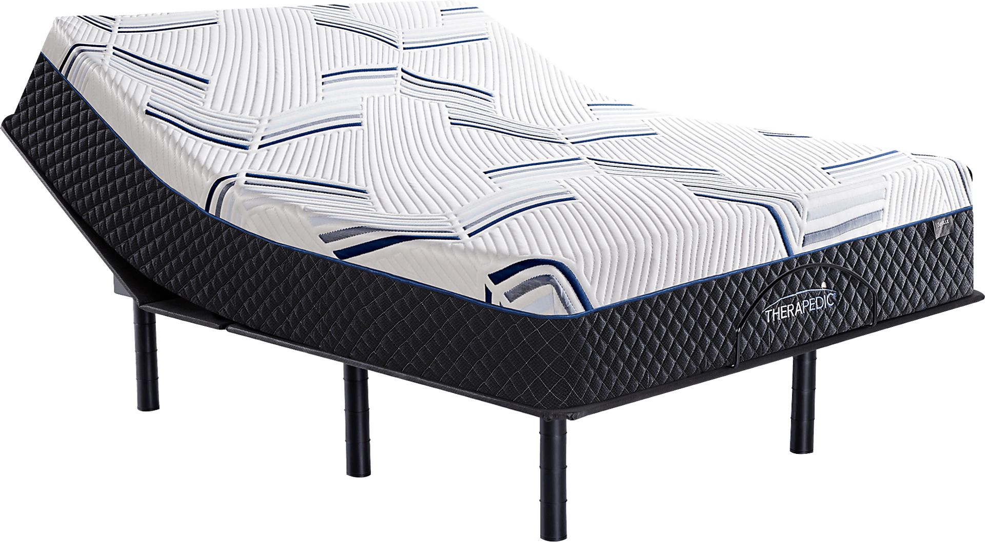 Therapedic Terra Queen Mattress with Head Up Only Base - Image 1