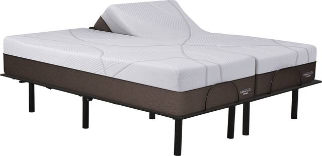 Therapedic Titania Split King Mattress with RTG Sleep 2000 Adjustable Base - Thumbnail - Image 1