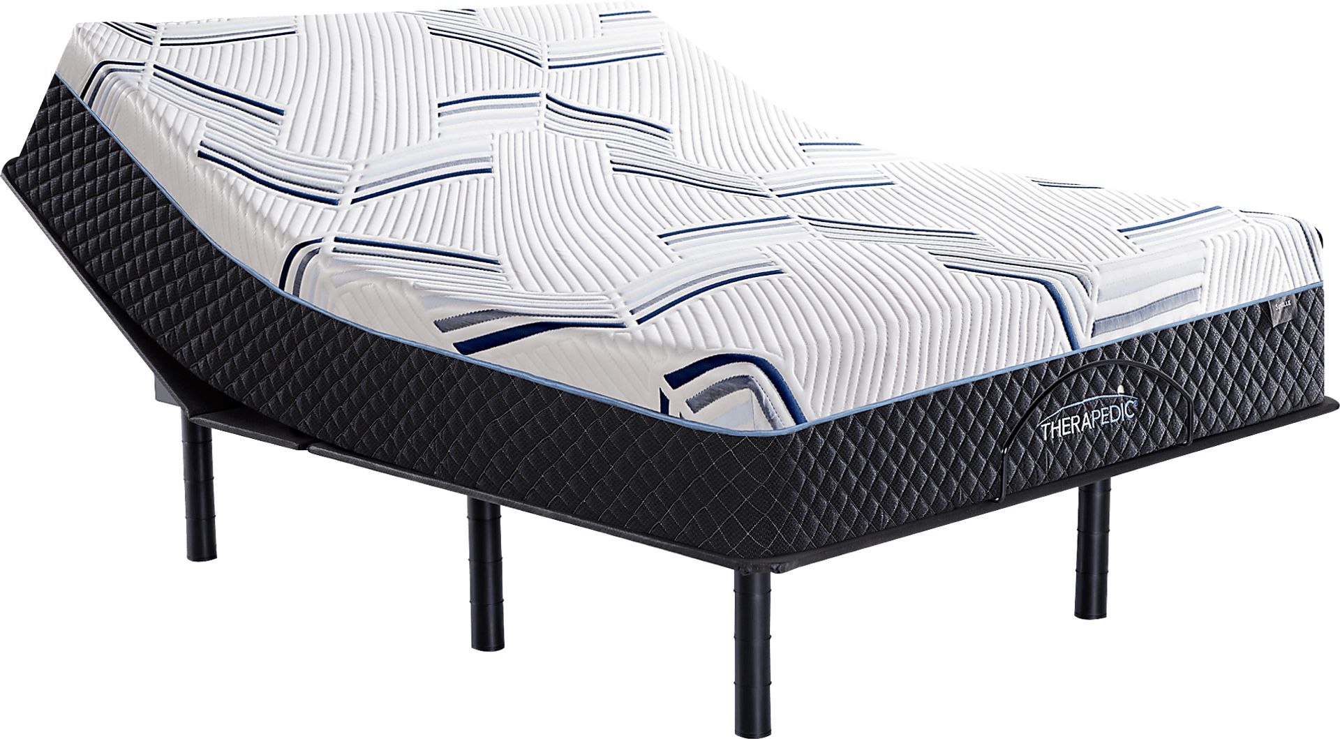 Therapedic Whexley King Mattress with Head Up Only Base - Image 1