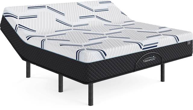 Therapedic Zenith King Mattress with Head Up Only Base - Thumbnail - Image 1