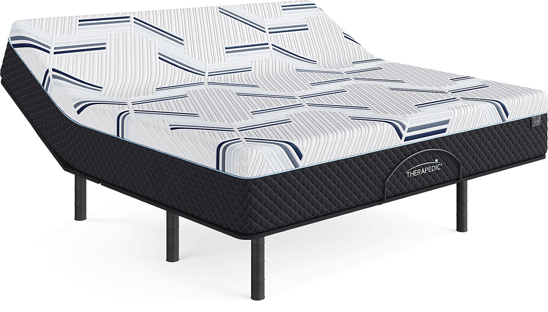 Therapedic Zenith King Mattress with Head Up Only Base - Image 1