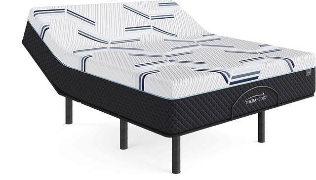 Therapedic Zenith Queen Mattress with Head Up Only Base - Thumbnail - Image 1