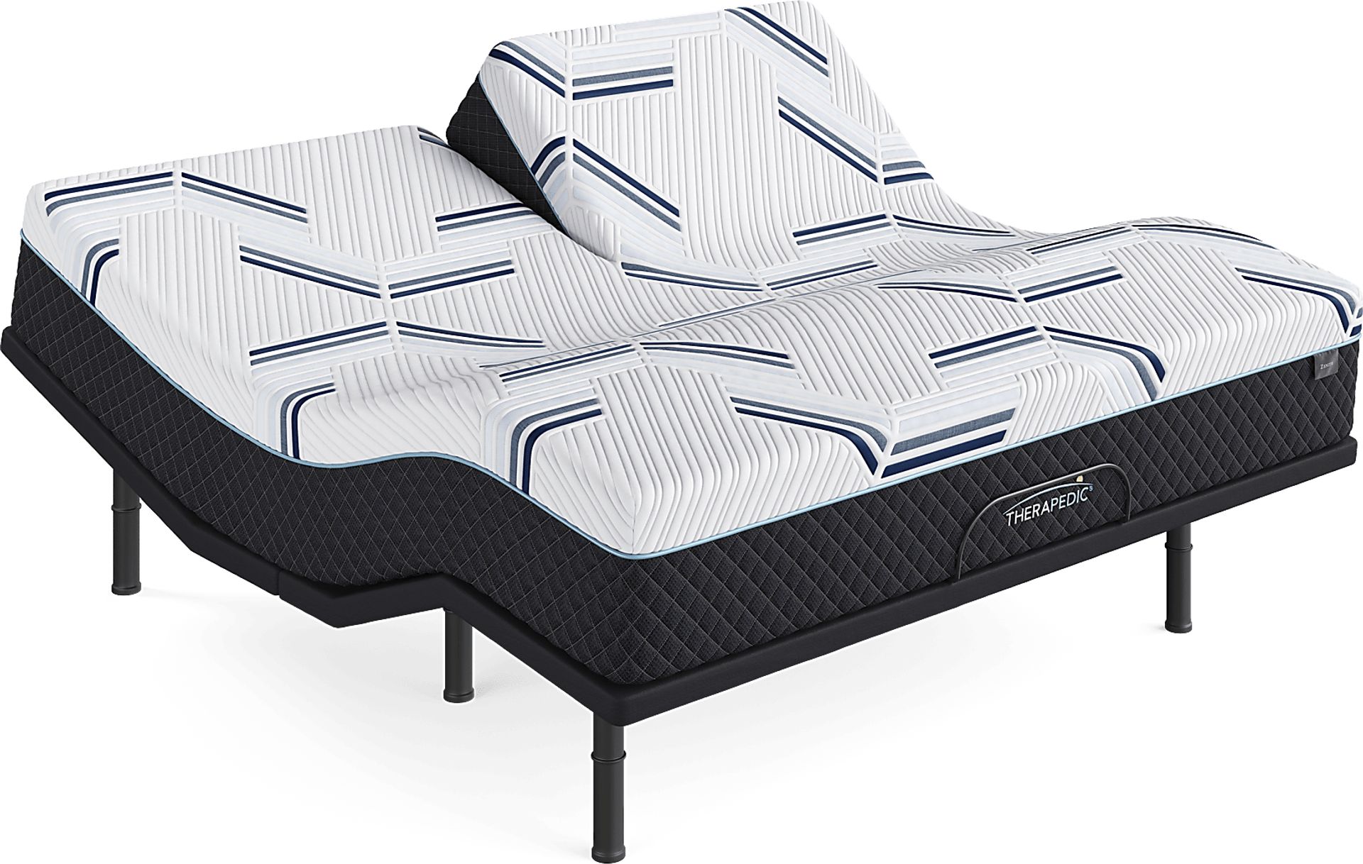 Therapedic Zenith Split Head King Mattress with DualFlex Split Head Base - Image 1