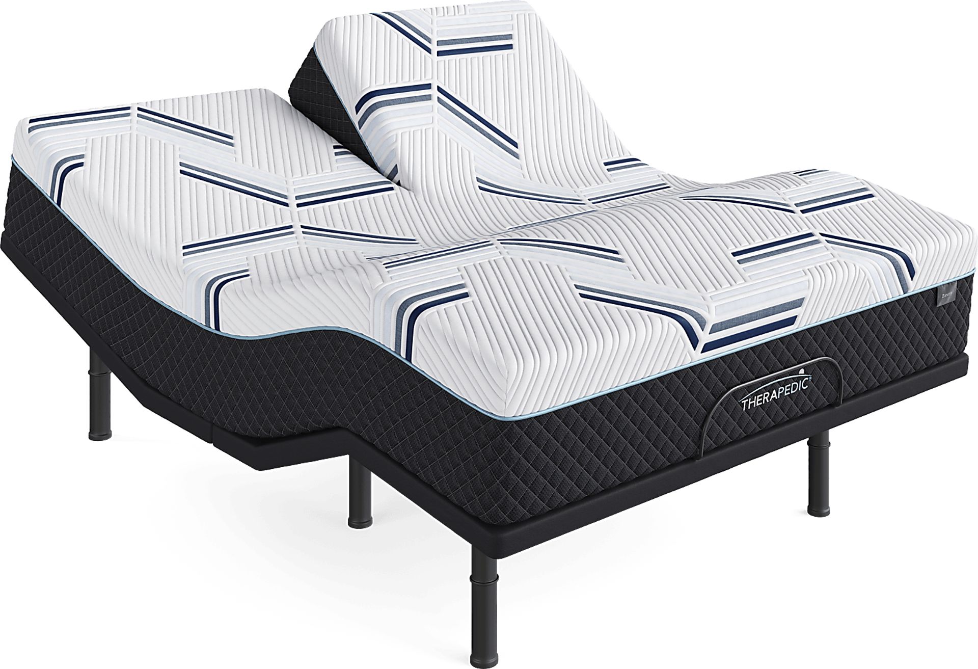 Therapedic Zenith Split Head Queen Mattress with DualFlex Split Head Base - Image 1
