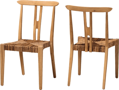 Theriault Brown Dining Chair, Set of 2