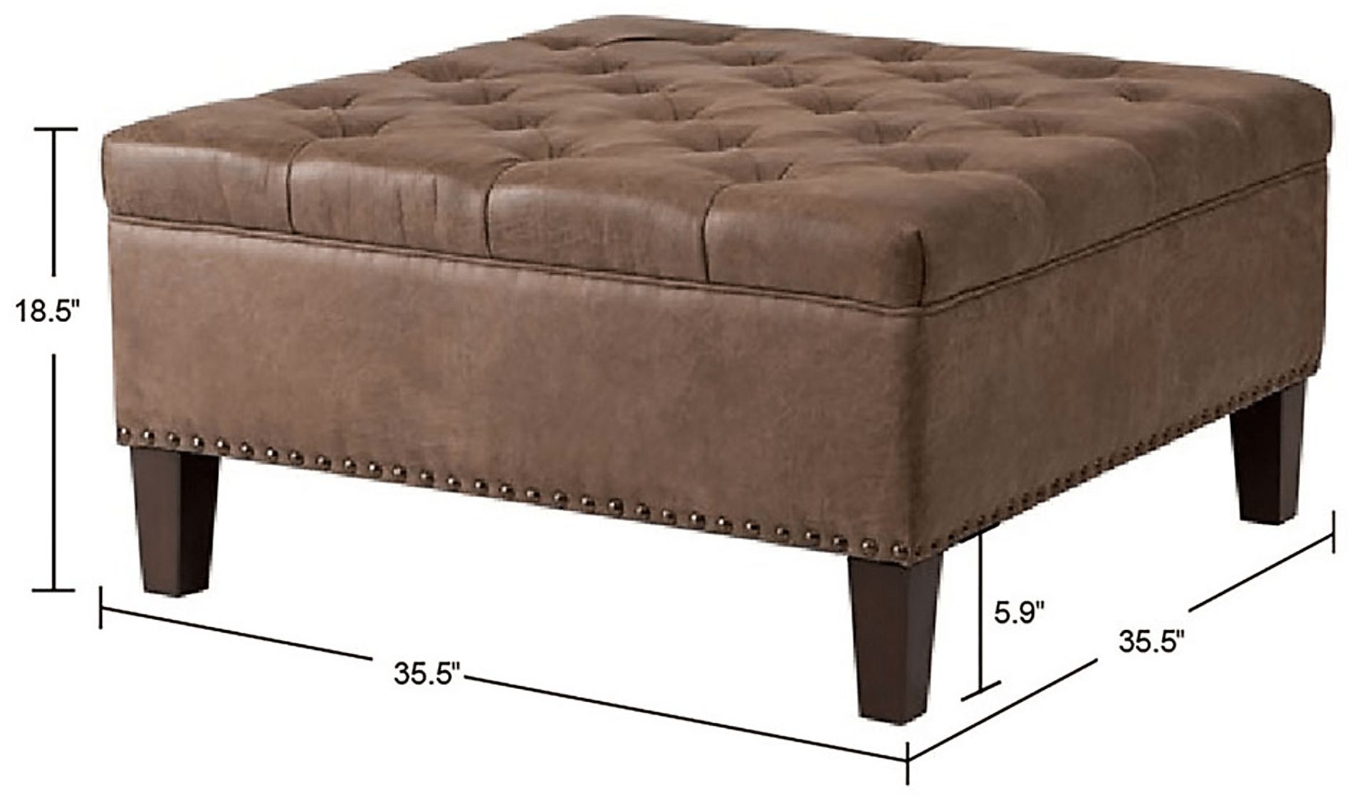 Therrell Brown Cocktail Ottoman - Image 6