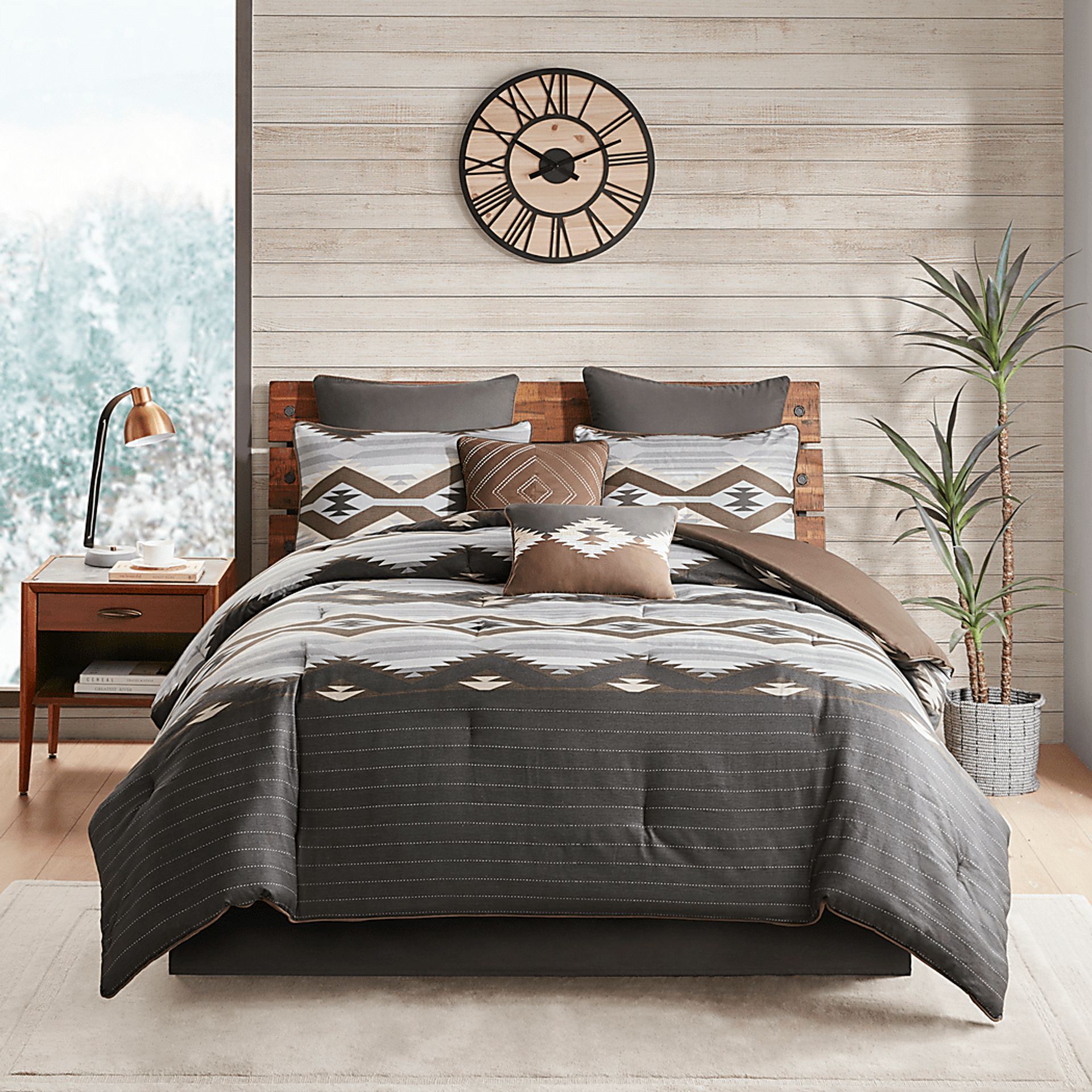 Thibodeaux Gray Full Comforter Set - Image 3