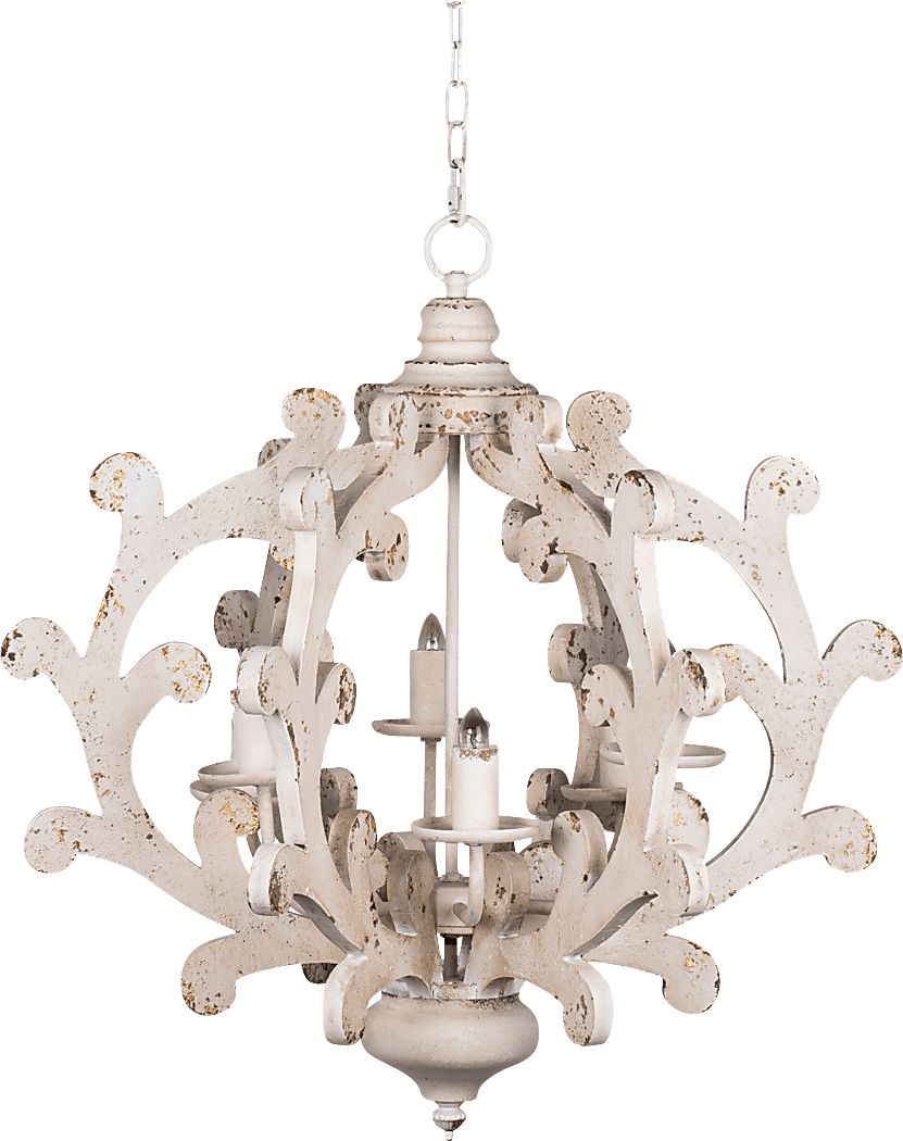 Thicket Cay White Chandelier