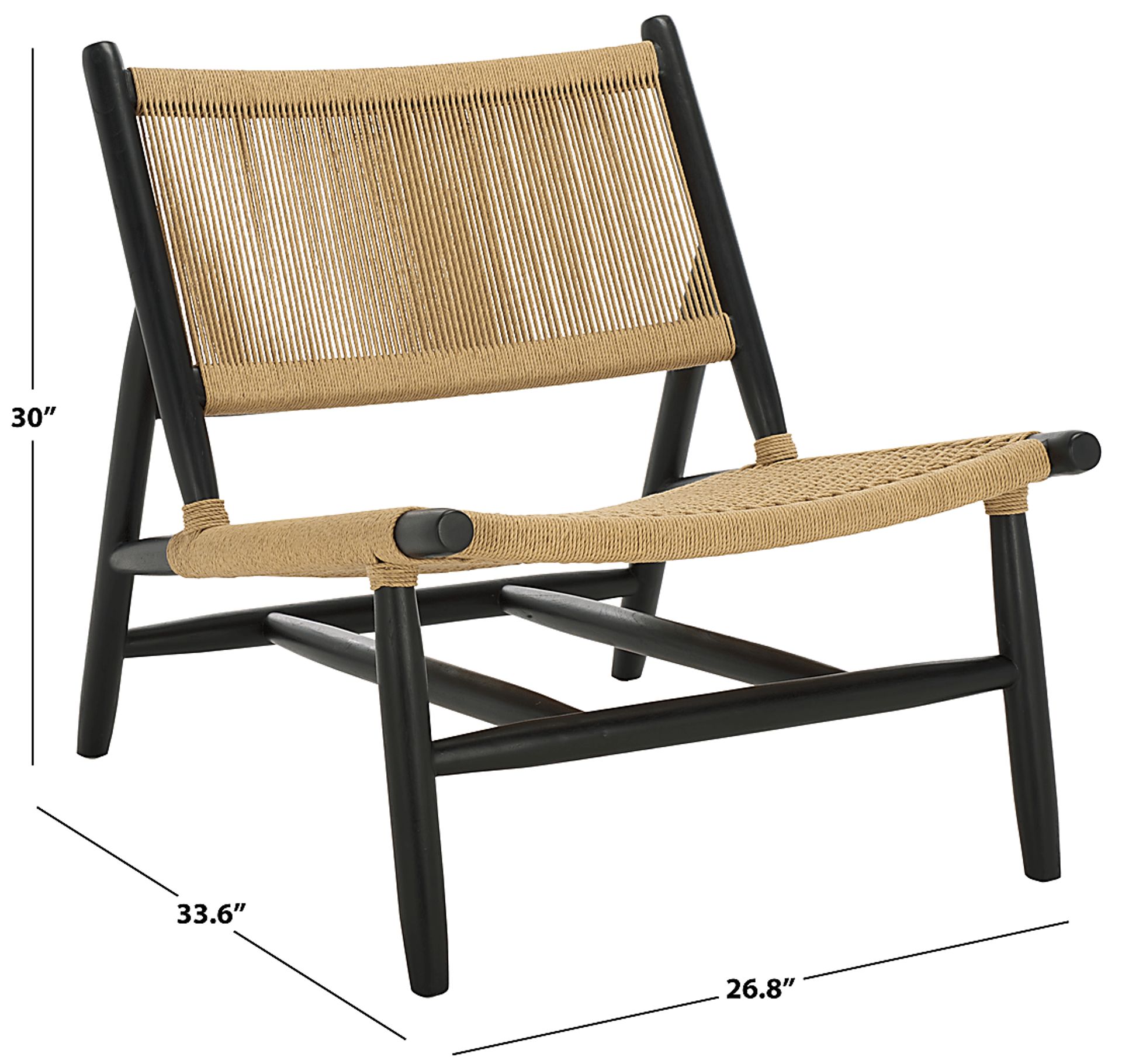 Thihi Black Accent Chair - Image 2