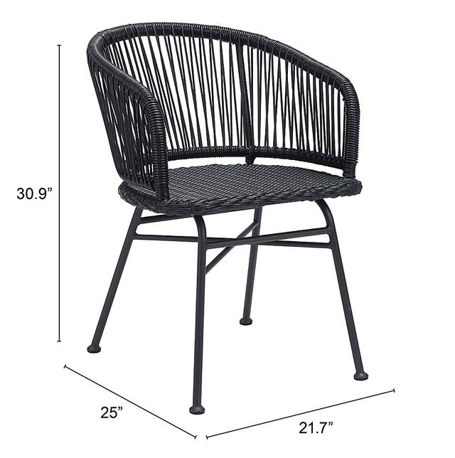 Thimbersky Black Side Chair, Set of 2 - Thumbnail - Image 6
