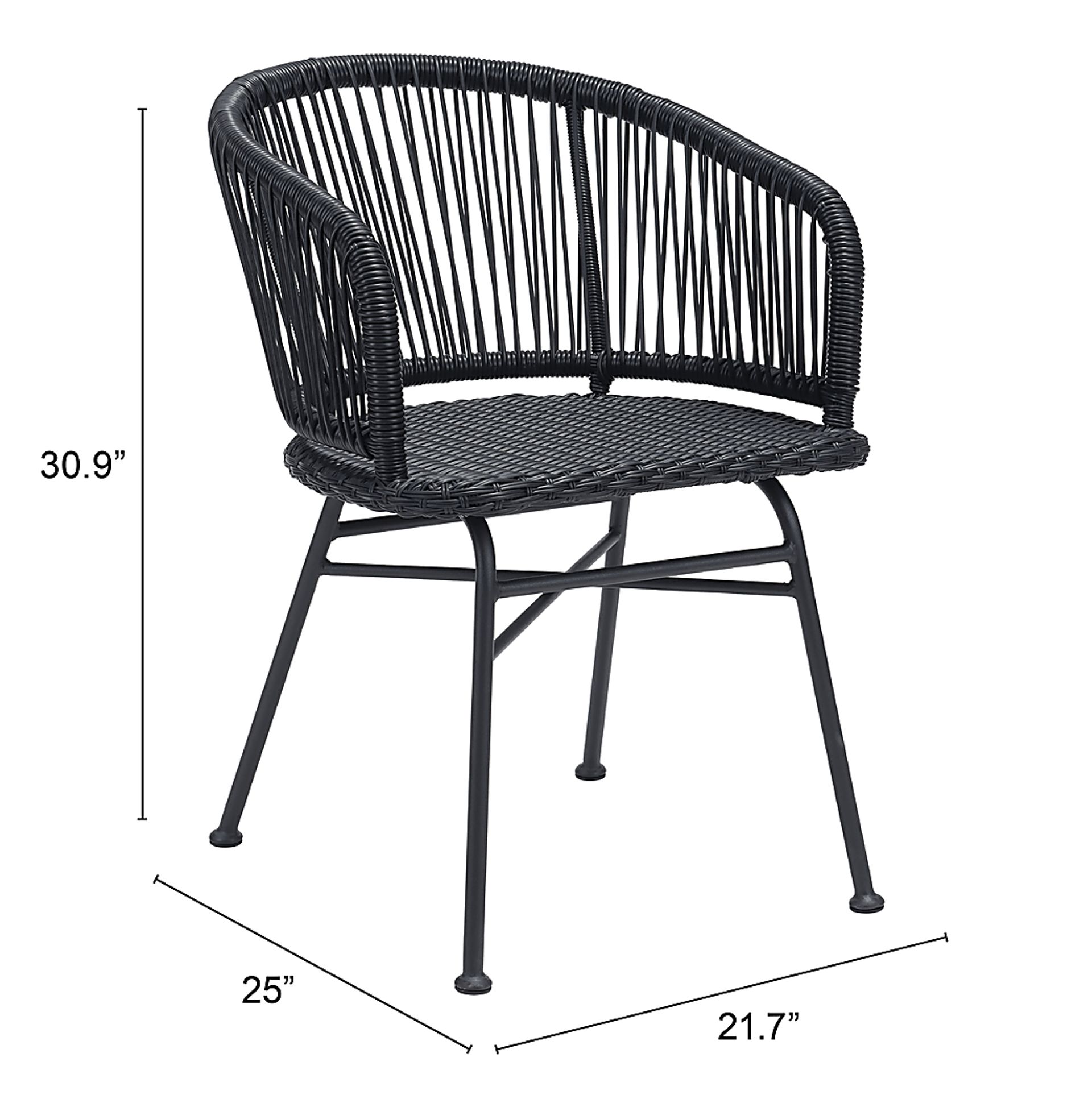 Thimbersky Black Side Chair, Set of 2 - Image 6