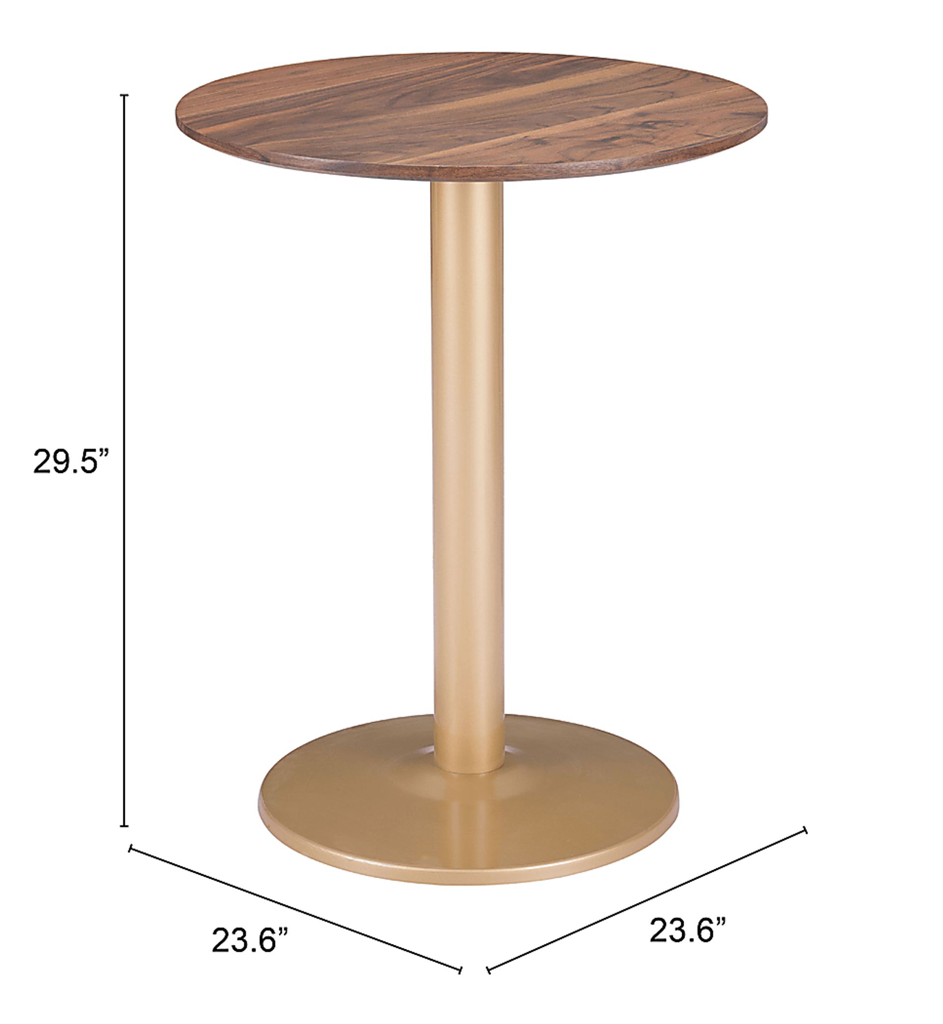 Thisbe Brown Round Bistro Table - Image 6