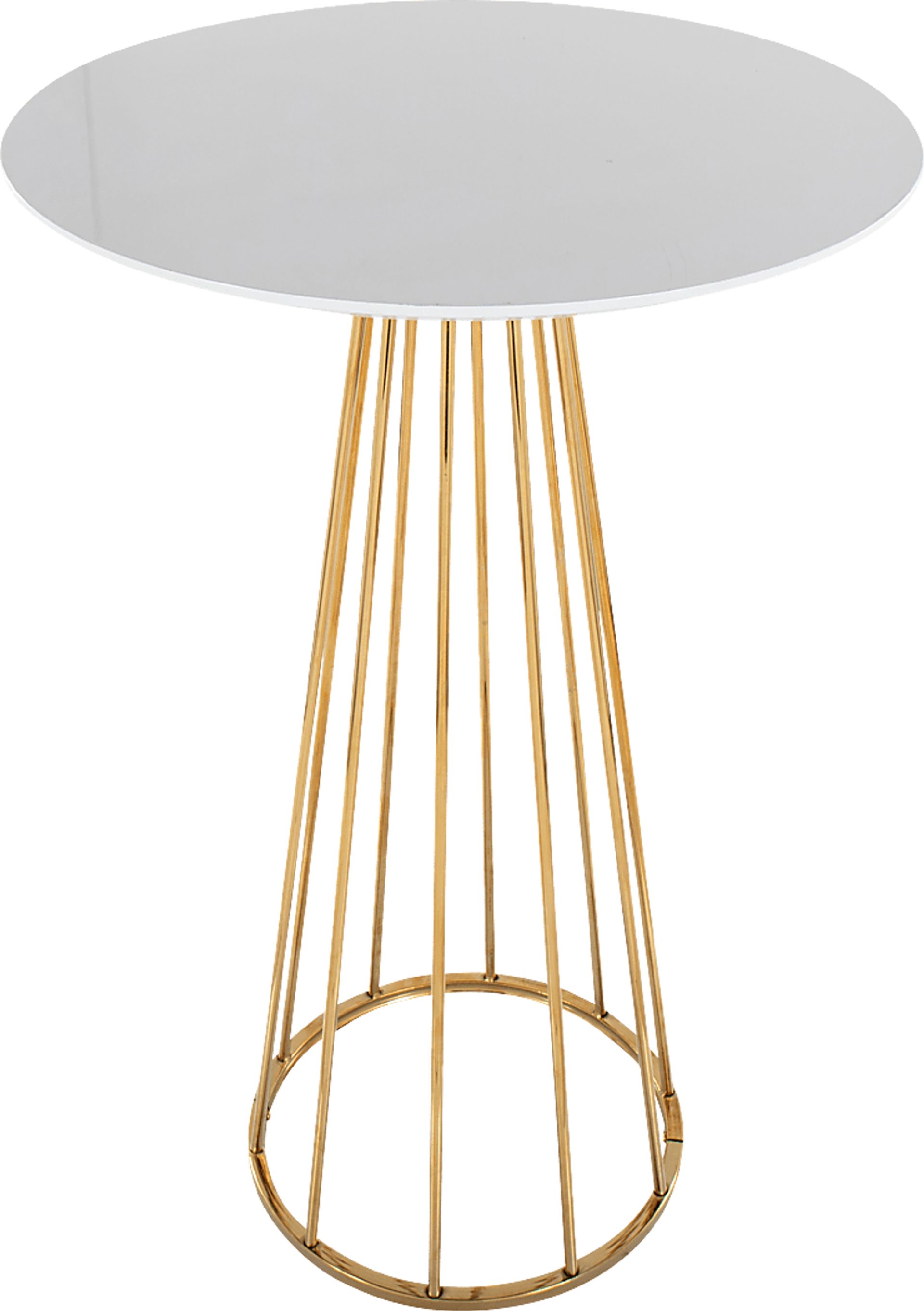Thissa I White Bar Height Table - Image 4