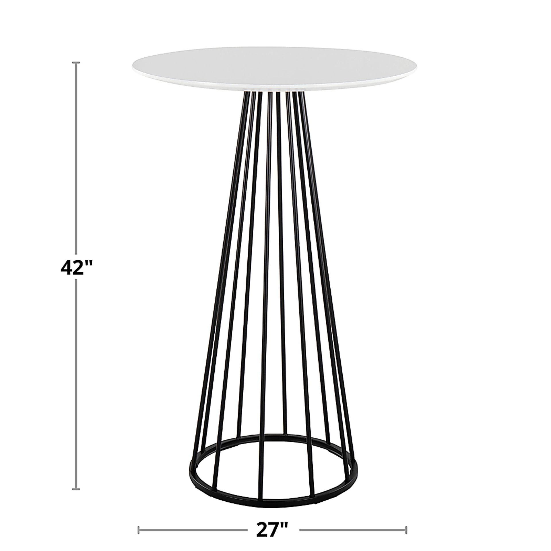 Thissa II White Bar Height Table - Image 8