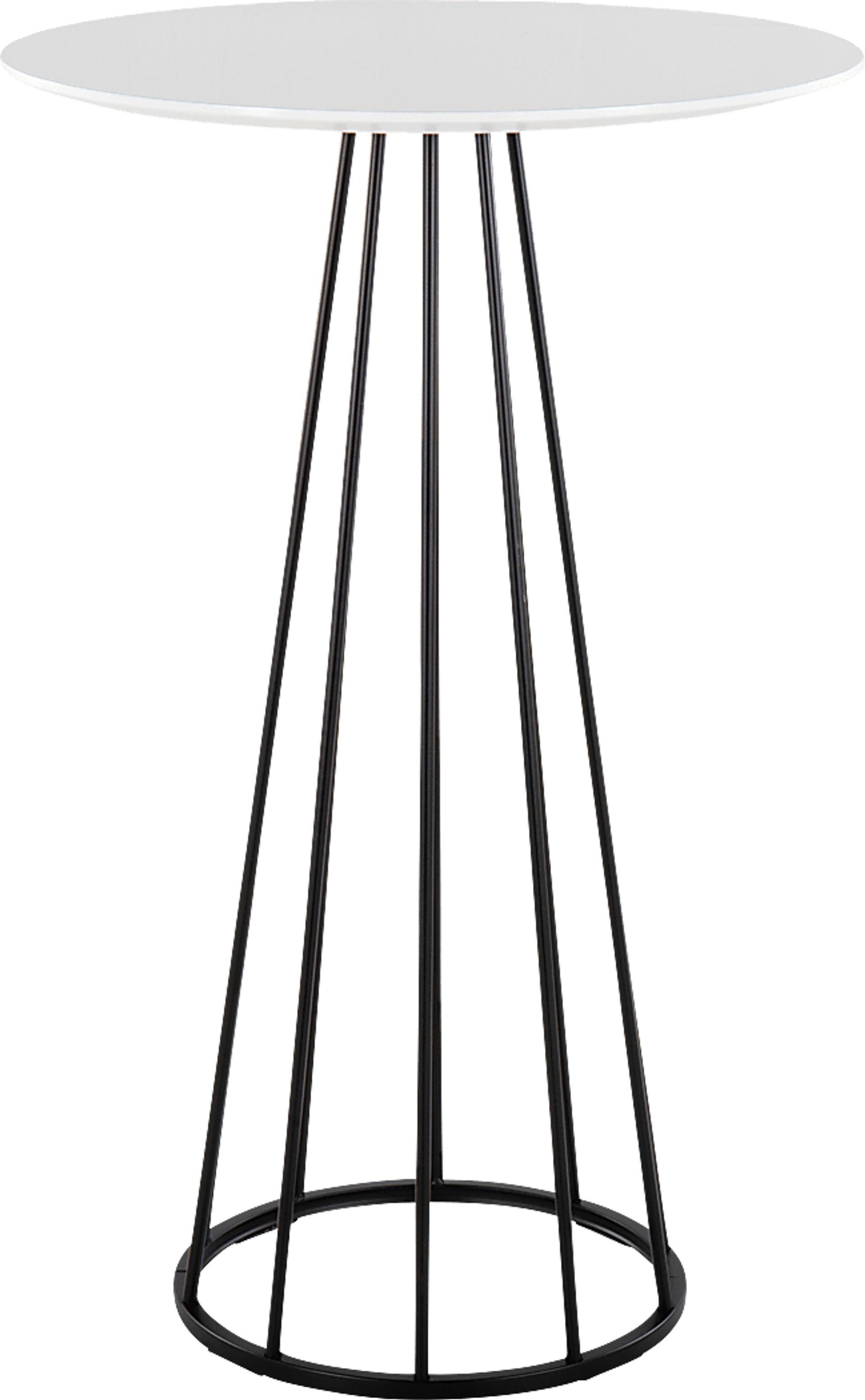 Thissa II White Bar Height Table - Image 3