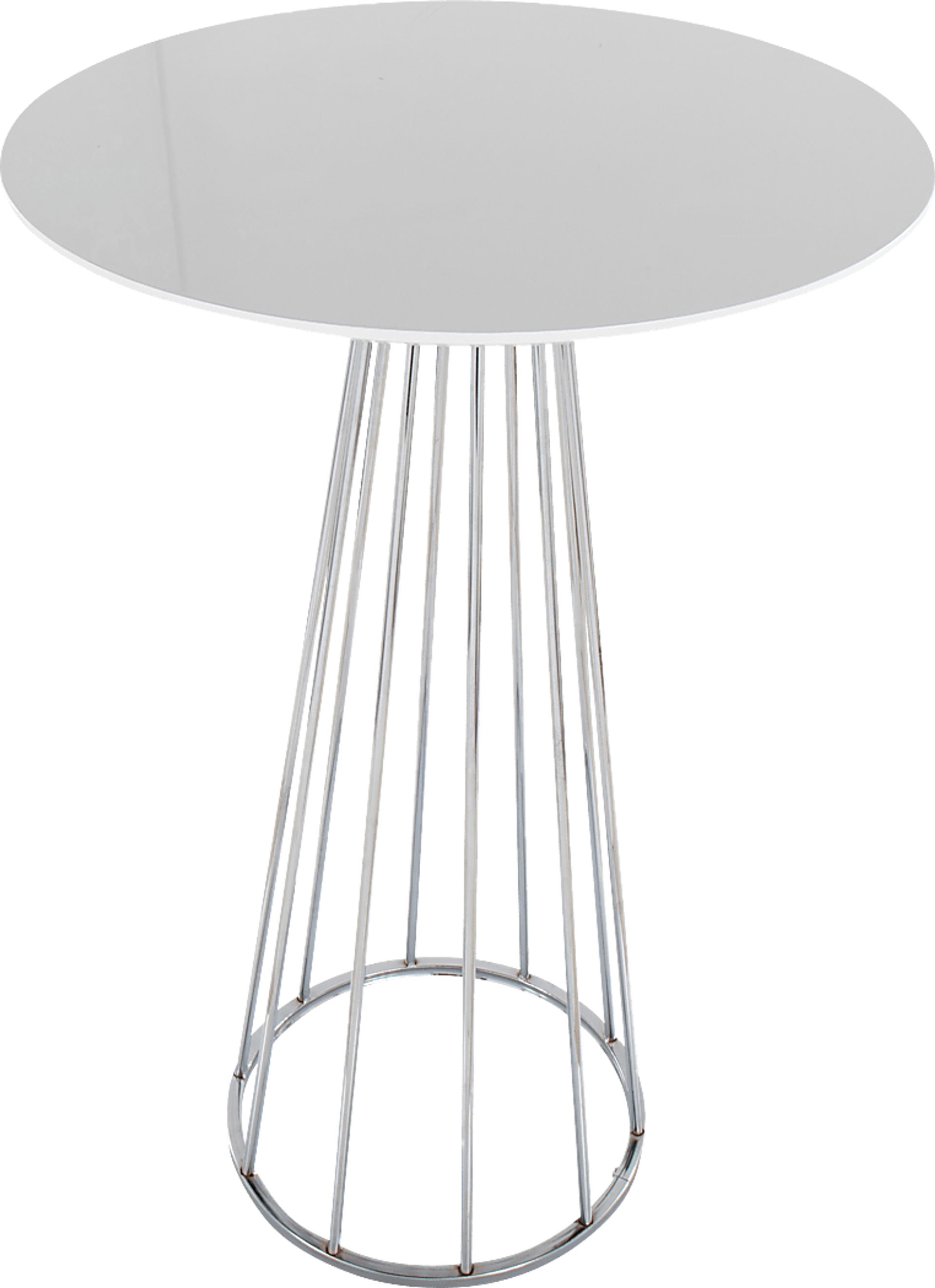 Thissa III White Bar Height Table - Image 4