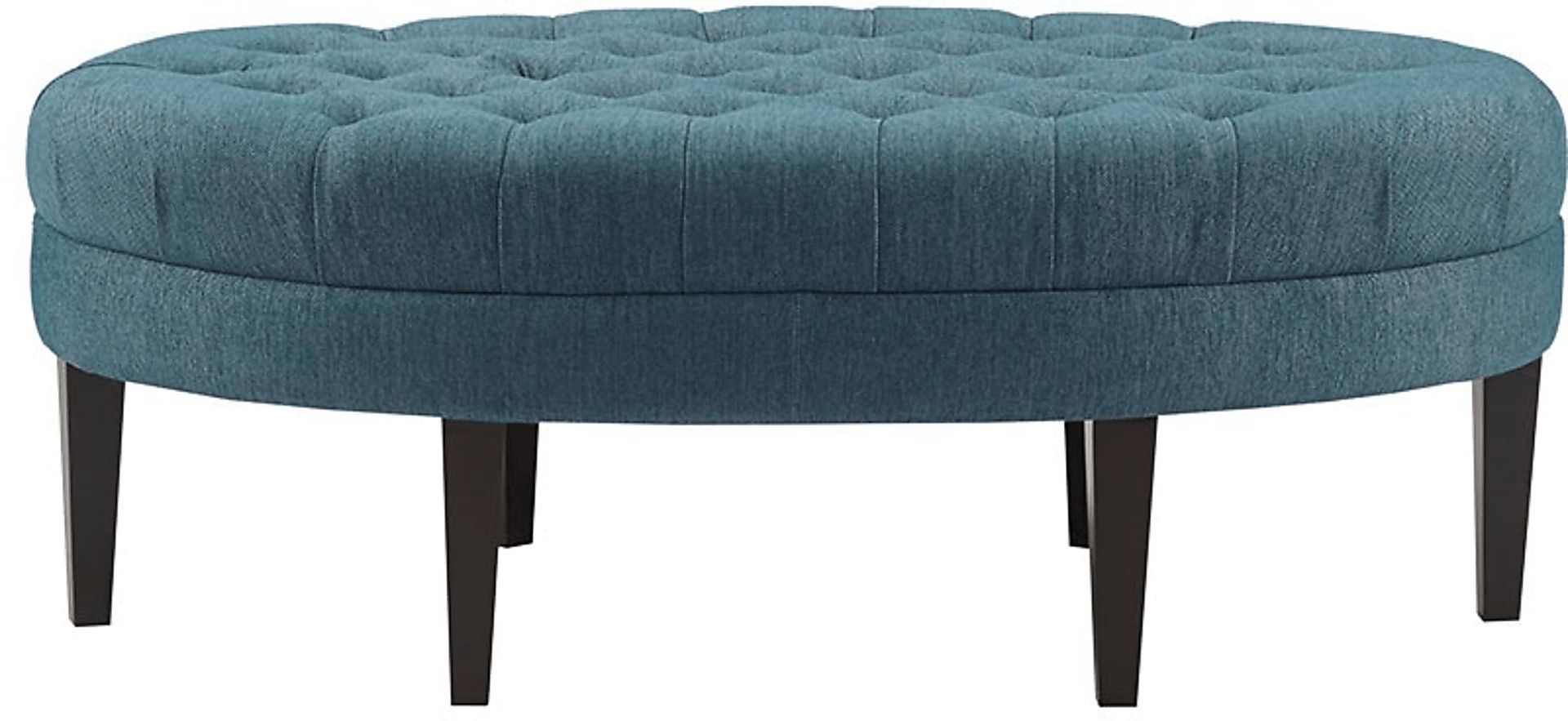 Thistlecroft Blue Ottoman - Image 2