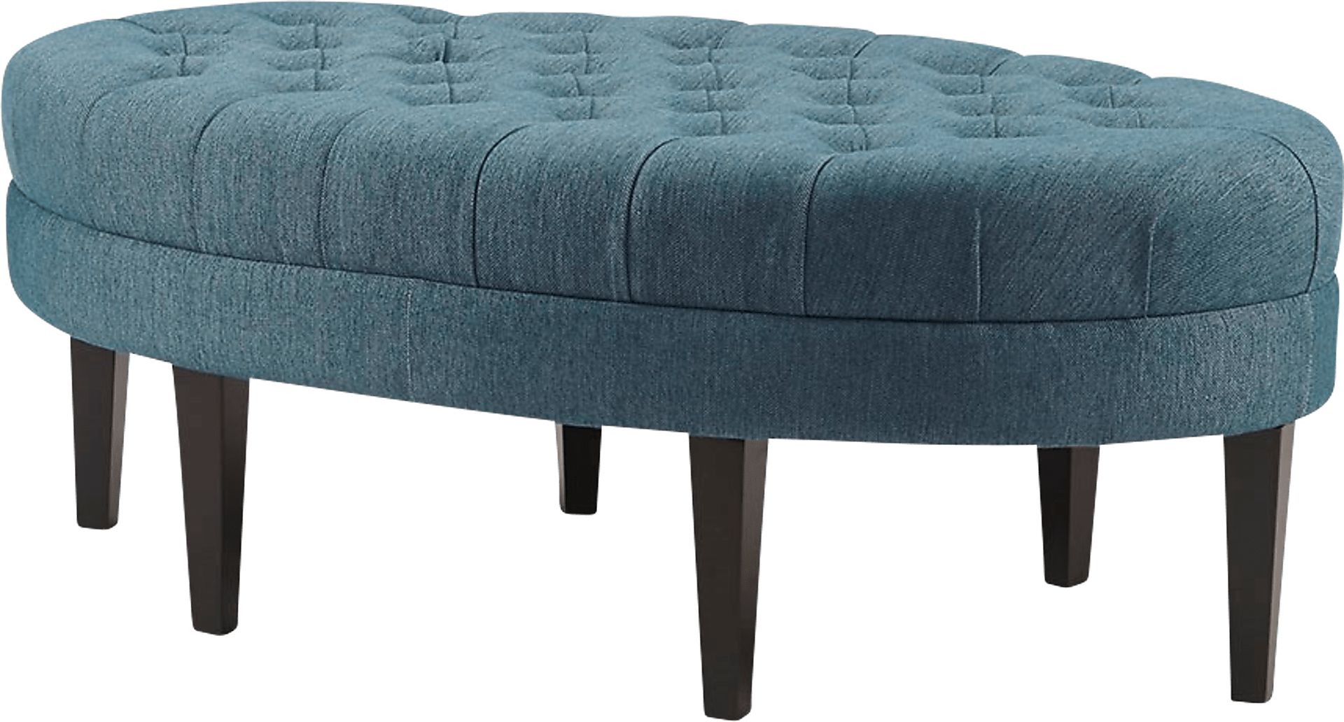Thistlecroft Blue Ottoman - Image 1