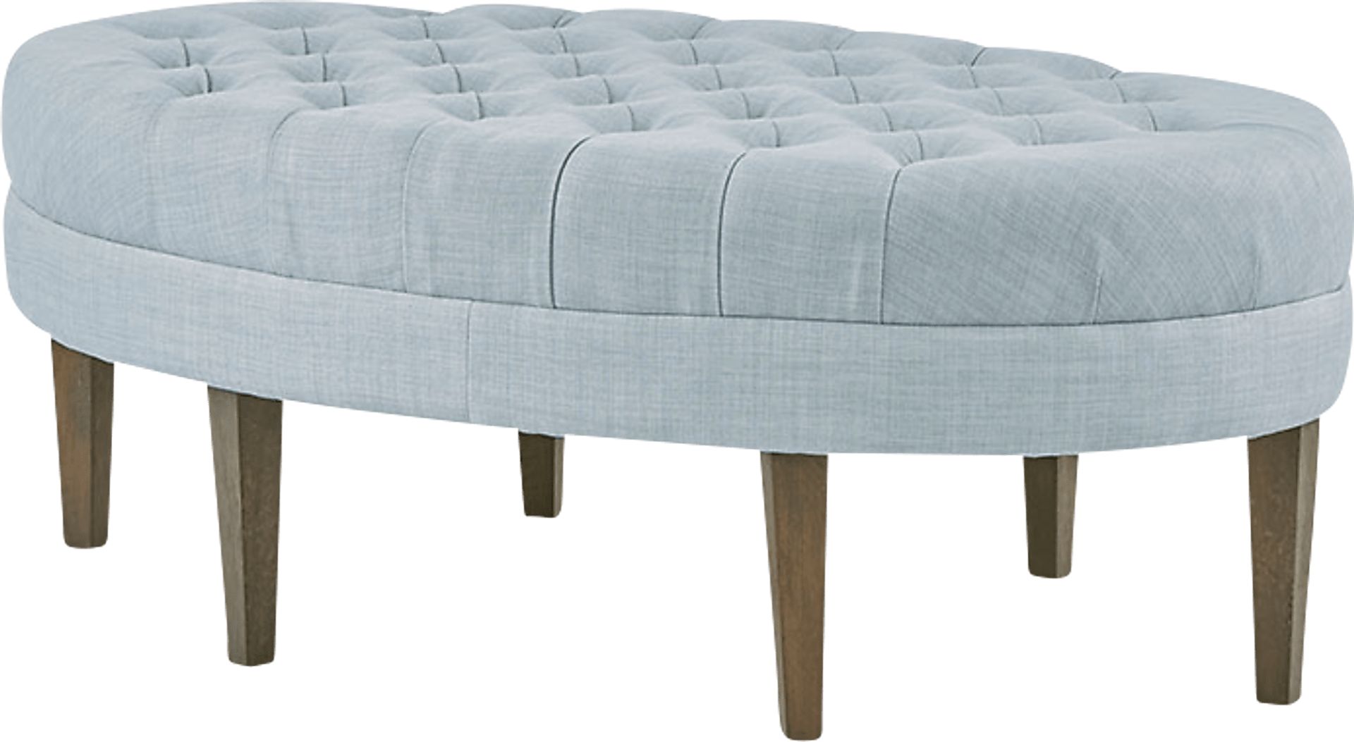 Thistlecroft Blue Ottoman - Image 1