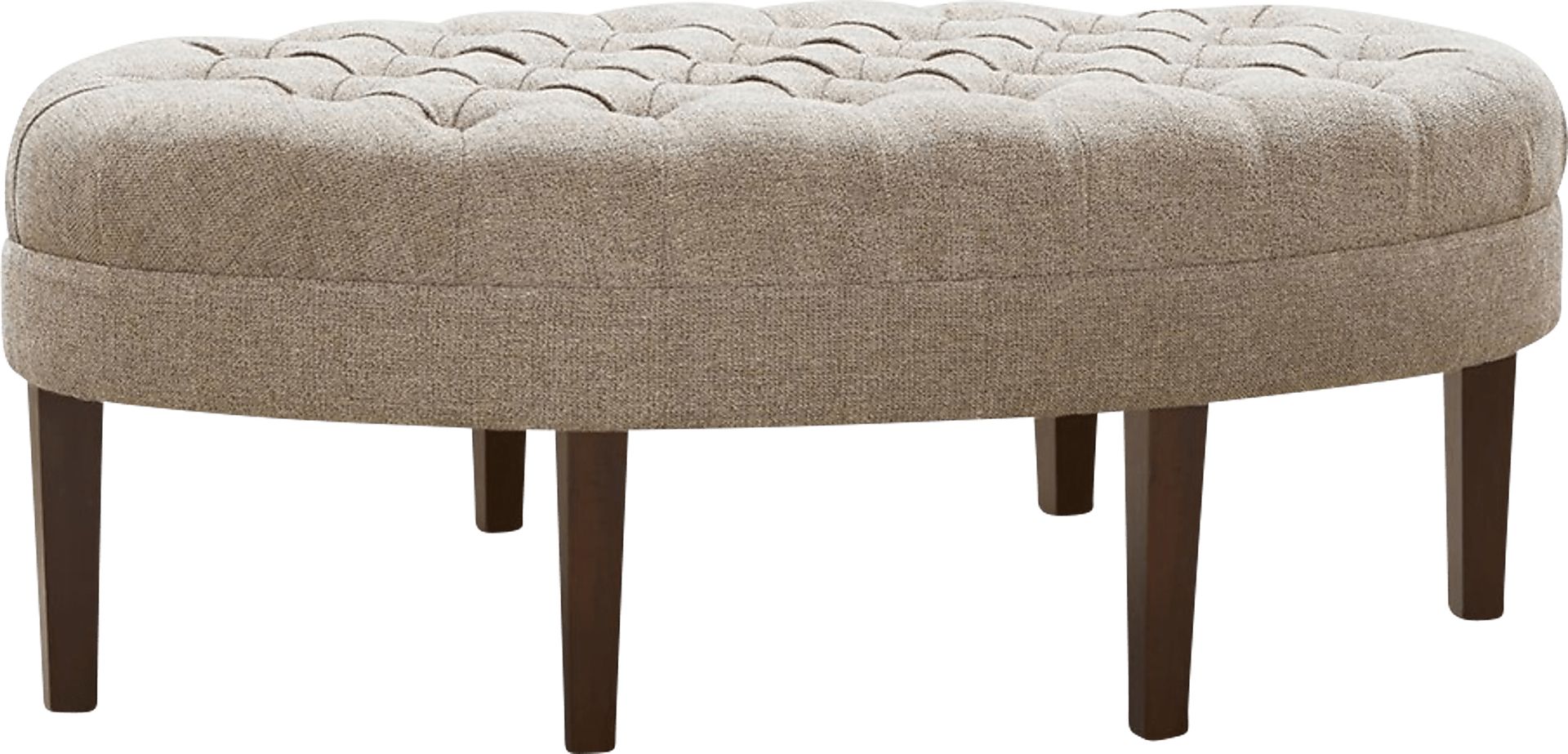 Thistlecroft Linen Ottoman - Image 1