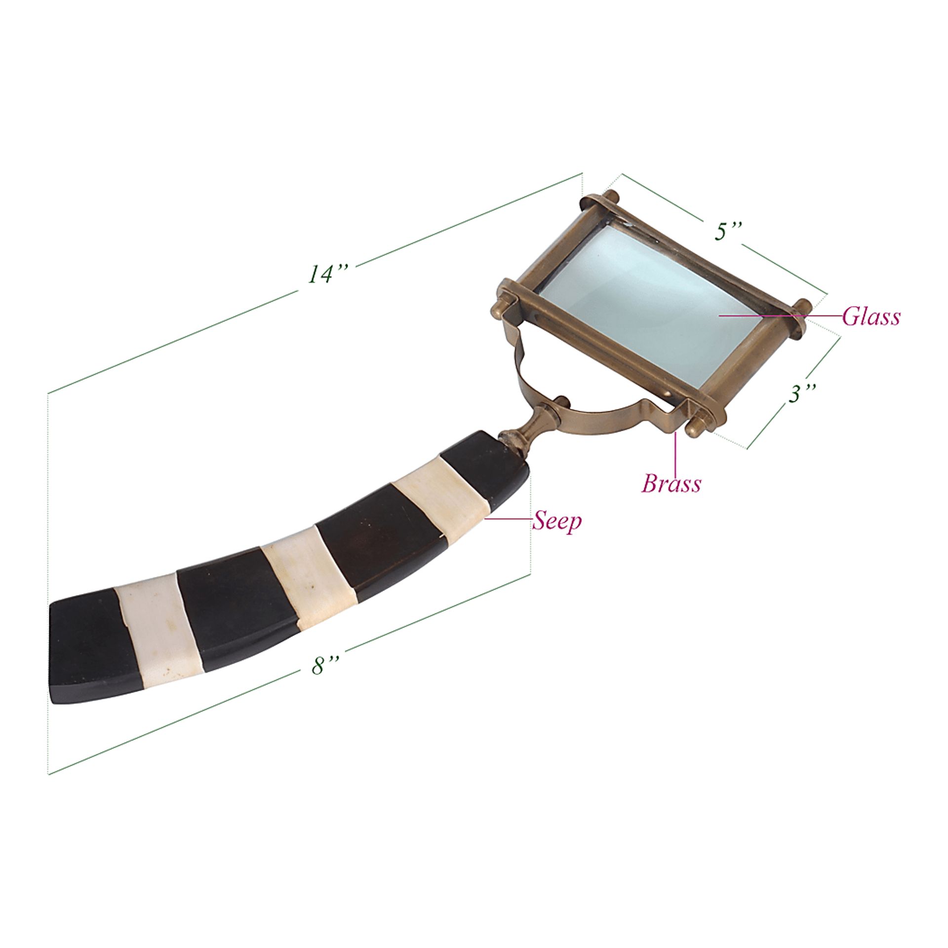 Thistleglen Brown Magnifying Glass - Image 2
