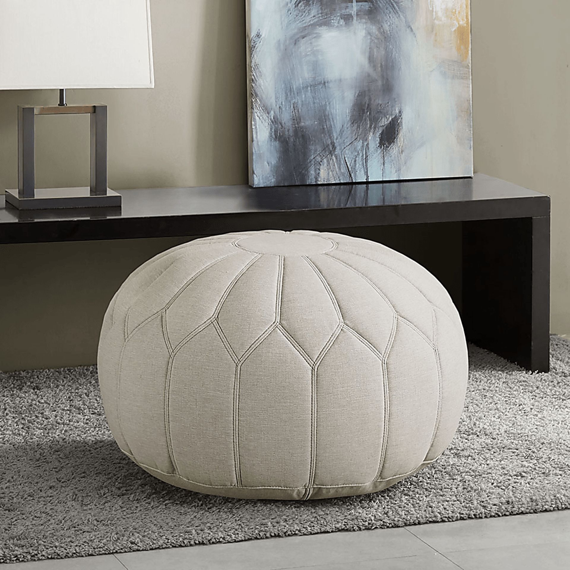 Thistlemont Beige Ottoman - Image 5