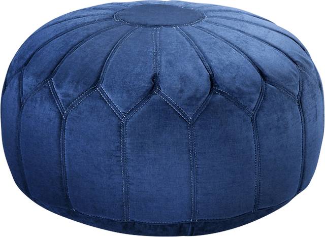 Thistlemont Blue Ottoman - Thumbnail - Image 1