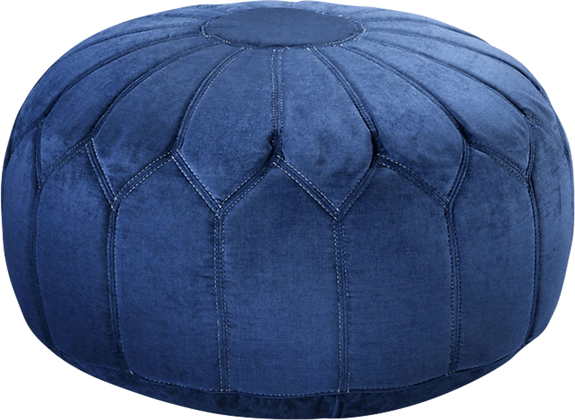 Thistlemont Blue Ottoman - Image 1