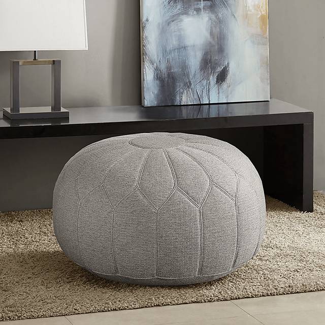 Thistlemont Gray Ottoman - Thumbnail - Image 5