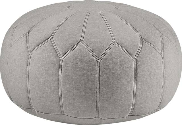 Thistlemont Gray Ottoman - Thumbnail - Image 1