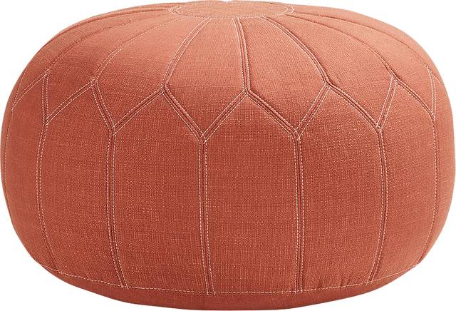 Thistlemont Orange Ottoman - Thumbnail - Image 1