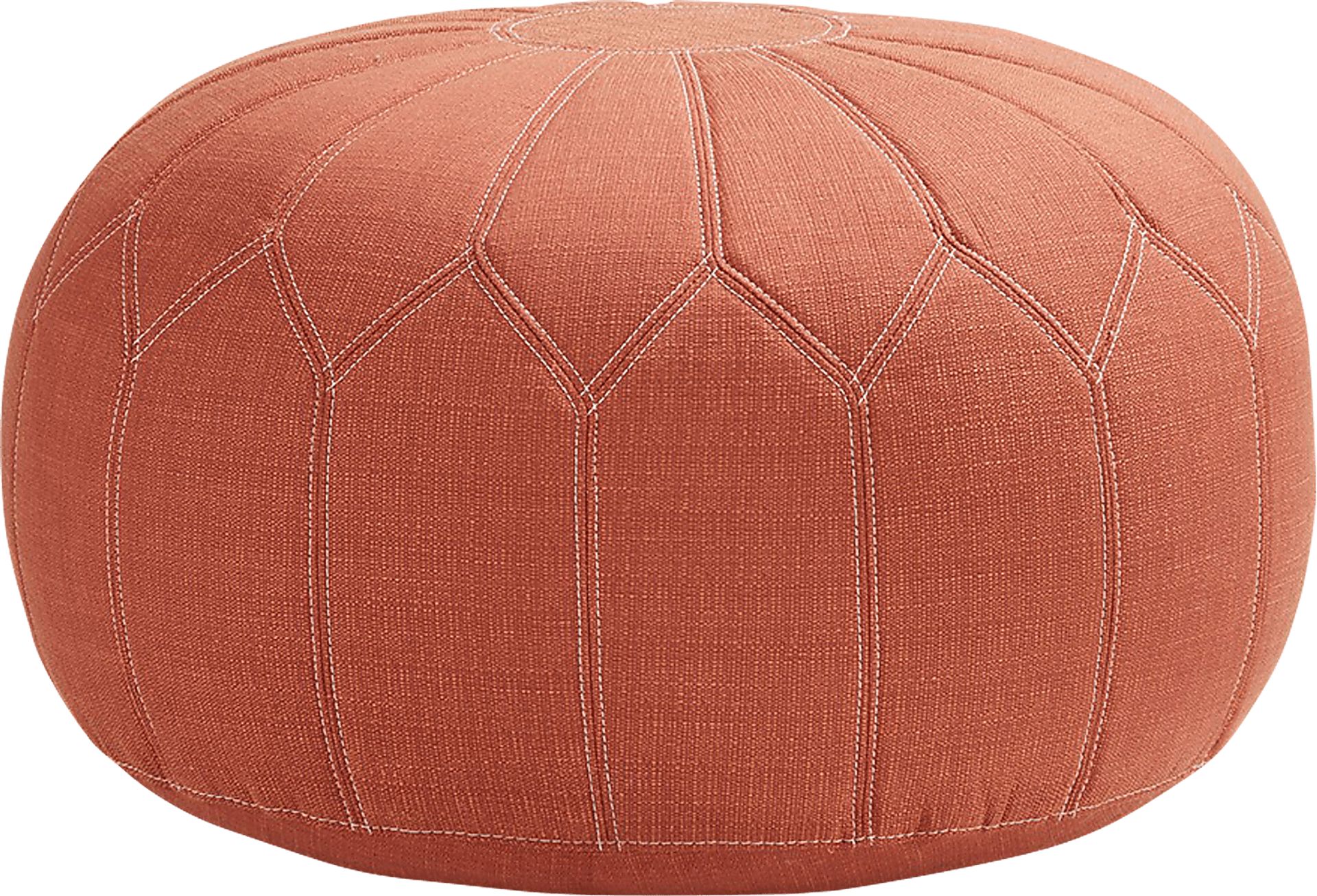Thistlemont Orange Ottoman - Image 1