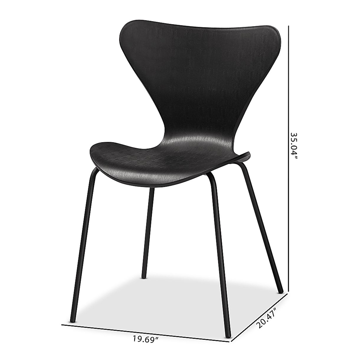 Thistlewood Black Side Chair Set of 4