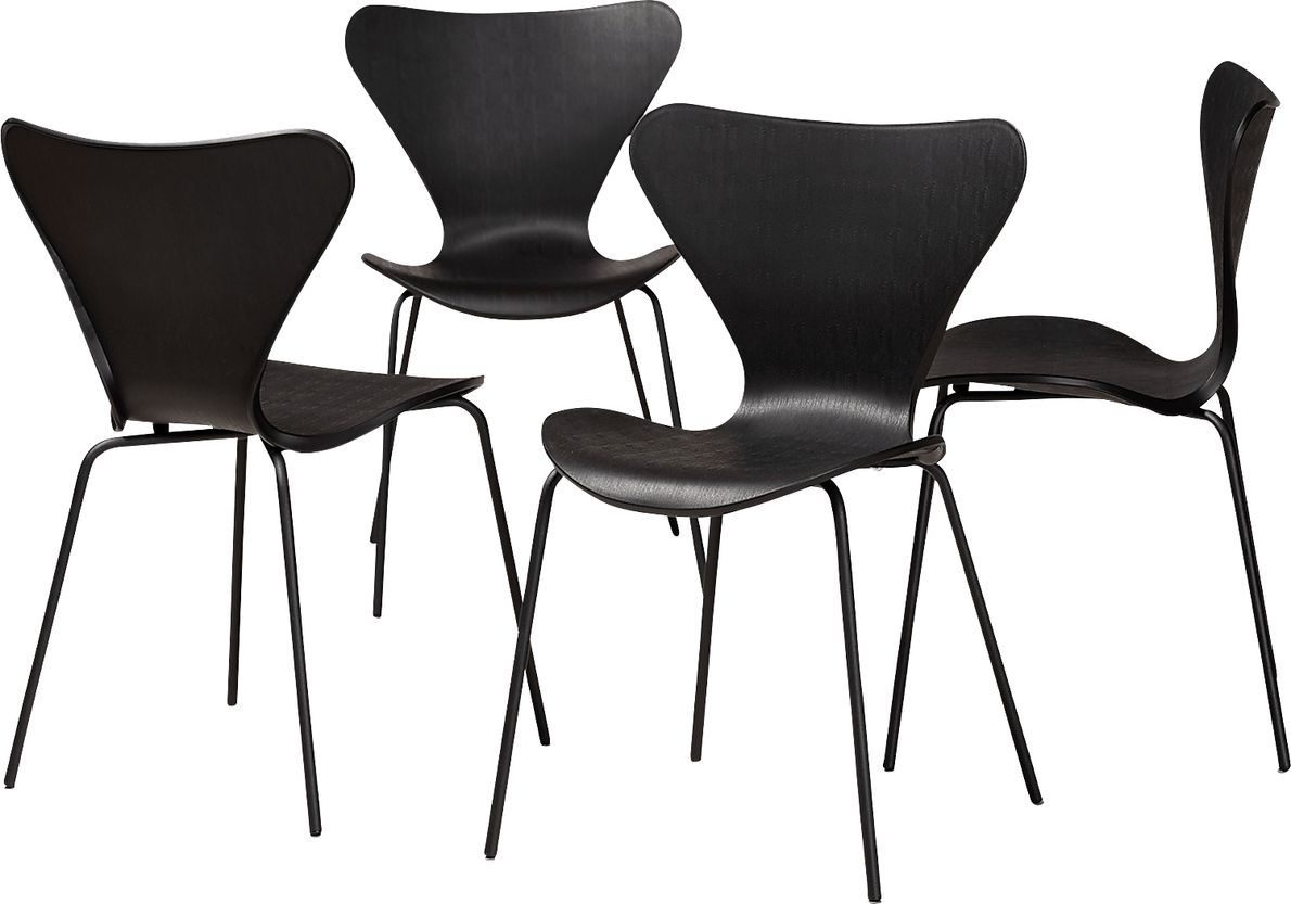 Thistlewood Black Side Chair Set of 4