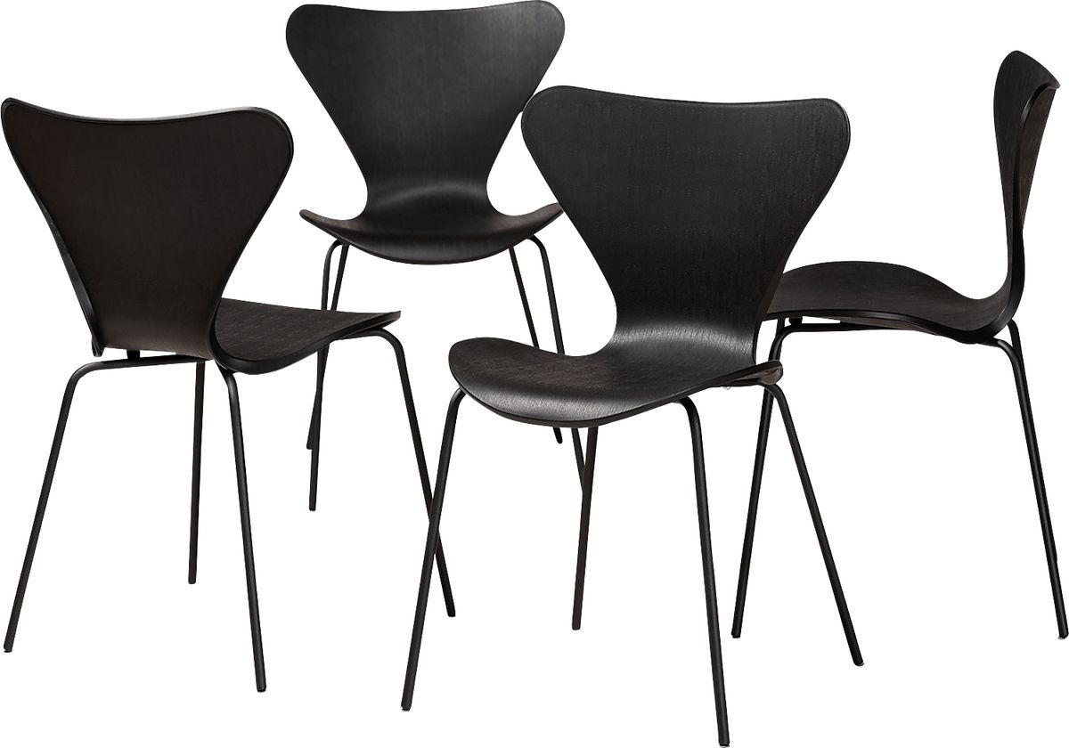 Thistlewood Black Dining Chair Set Of 4 Rooms to Go