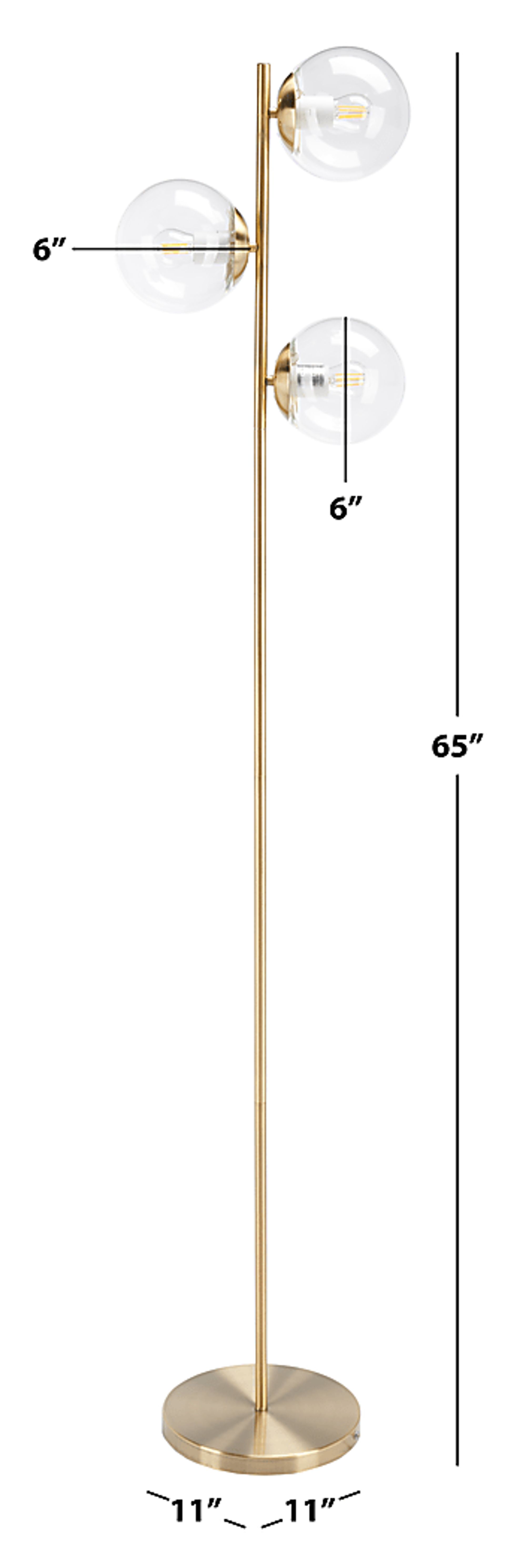 Thole Vista Gold Floor Lamp - Image 2