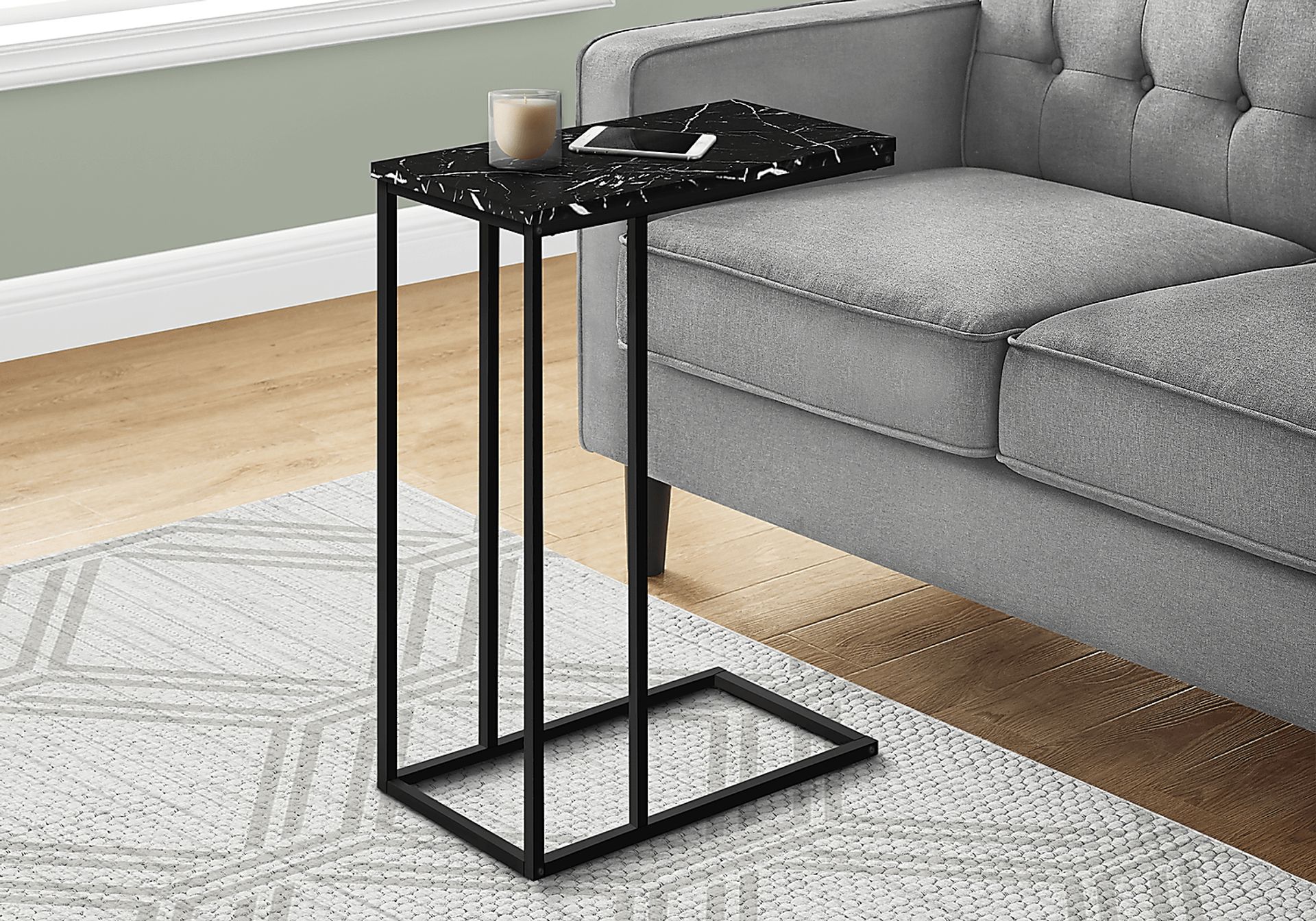 Thornewood Black Marble Side Table - Image 3