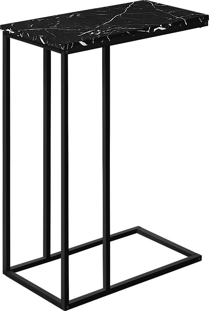 Thornewood Black Marble Side Table Rooms To Go