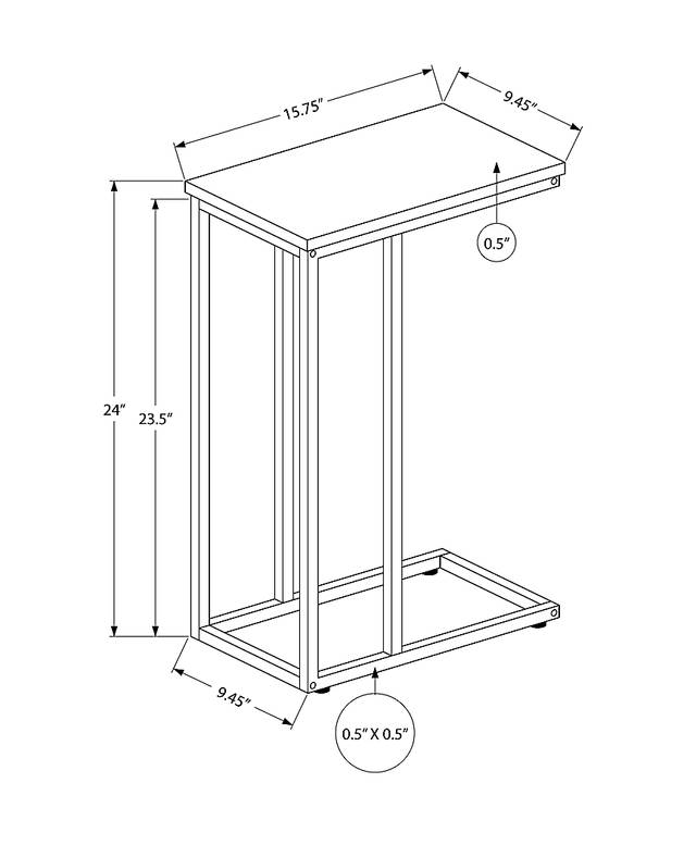 Thornewood Taupe Side Table - Thumbnail - Image 5