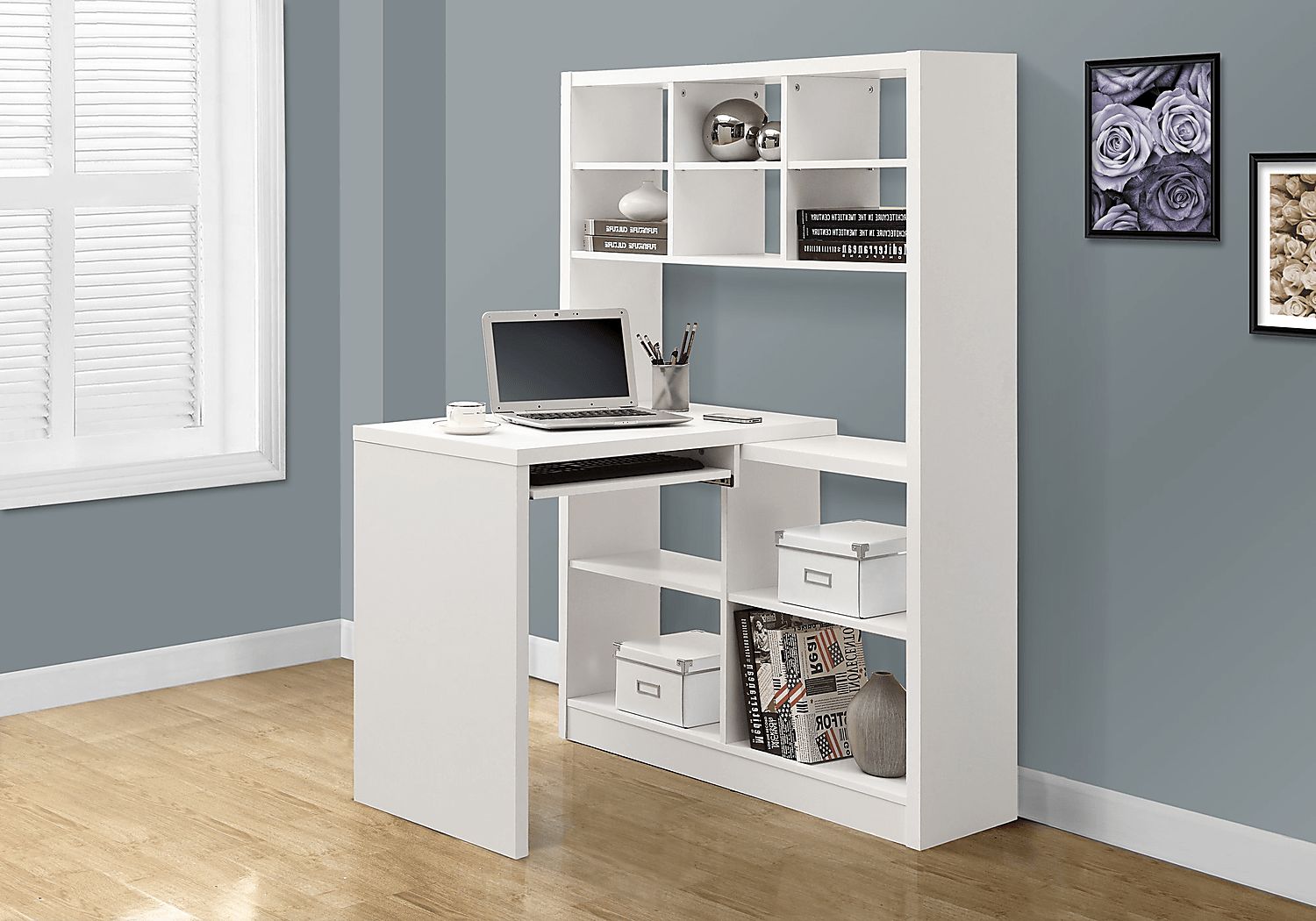Thornhill White Desk - Thumbnail 2