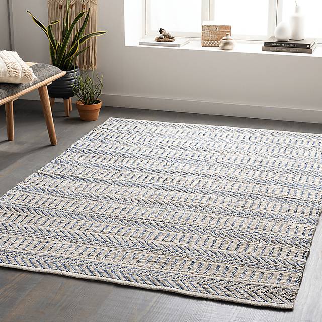 Thorpshire Blue 8' x 10' Rug - Thumbnail - Image 2