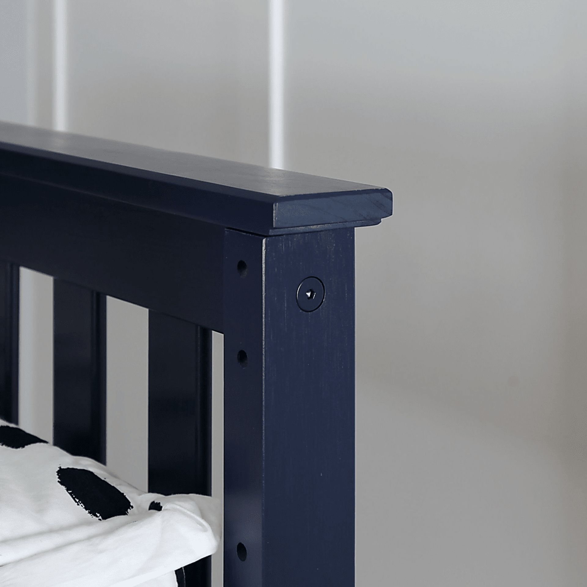 Kids Thorsten Blue Twin/Twin Low Bunk Bed with Gray Tent - Image 5