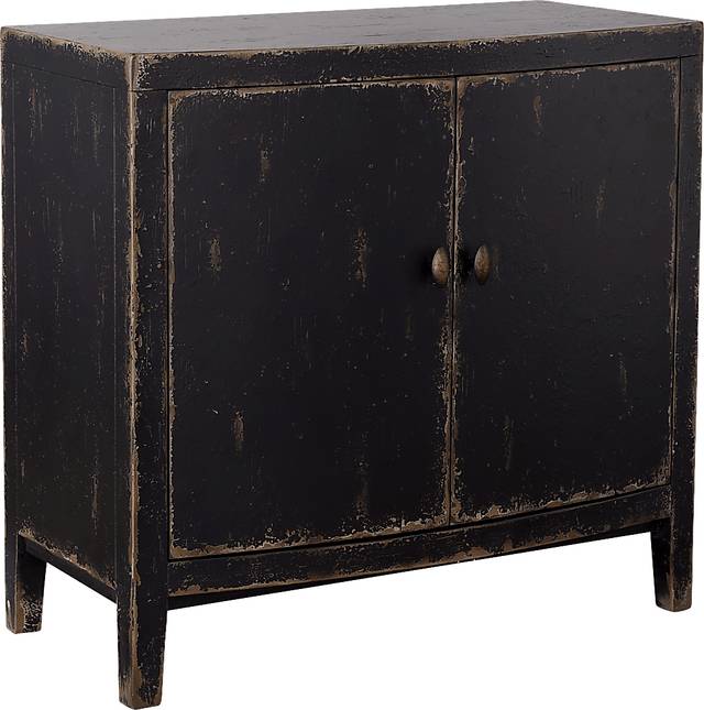 Thrall Black Accent Cabinet - Thumbnail - Image 1