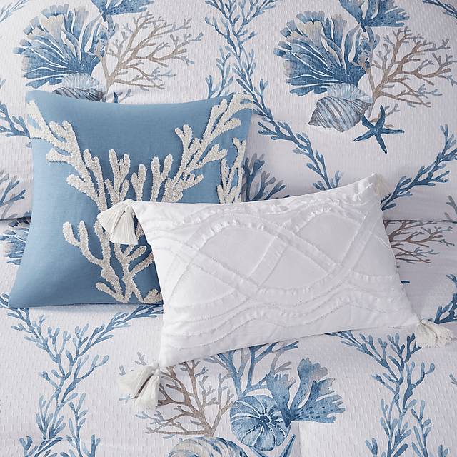 Threeawn Blue 6 Pc King Comforter Set - Thumbnail - Image 12