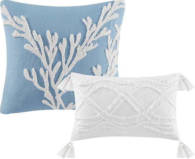 Threeawn Blue 6 Pc King Comforter Set - Thumbnail - Image 6