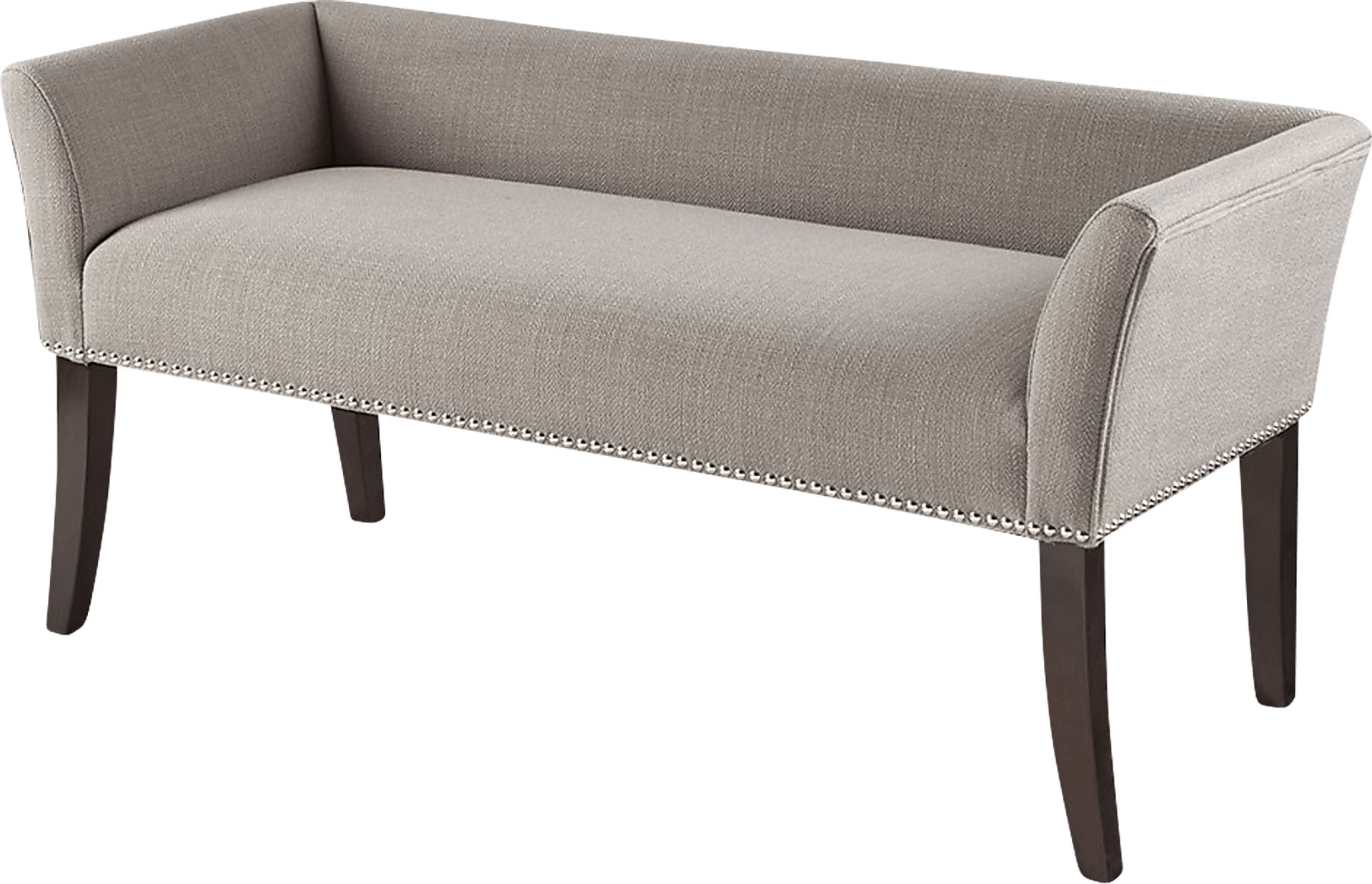 Threepine Gray Accent Bench - Image 1