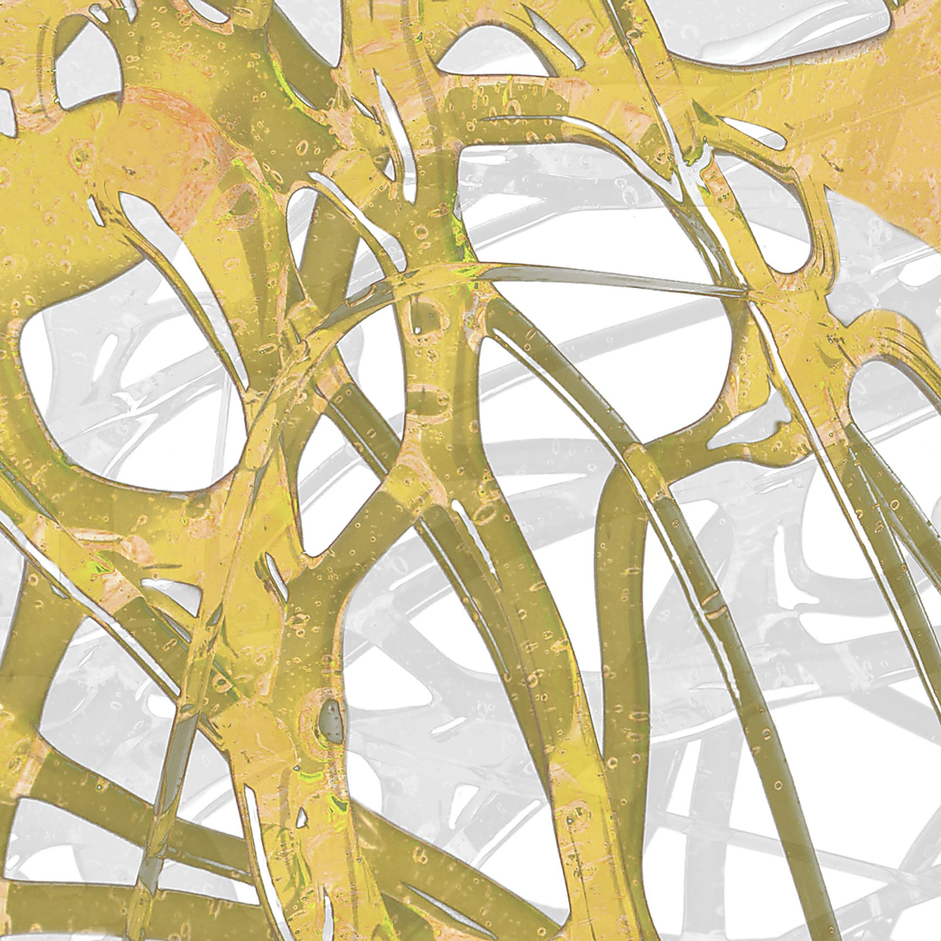 Through the Gaps II Yellow Artwork - Image 1