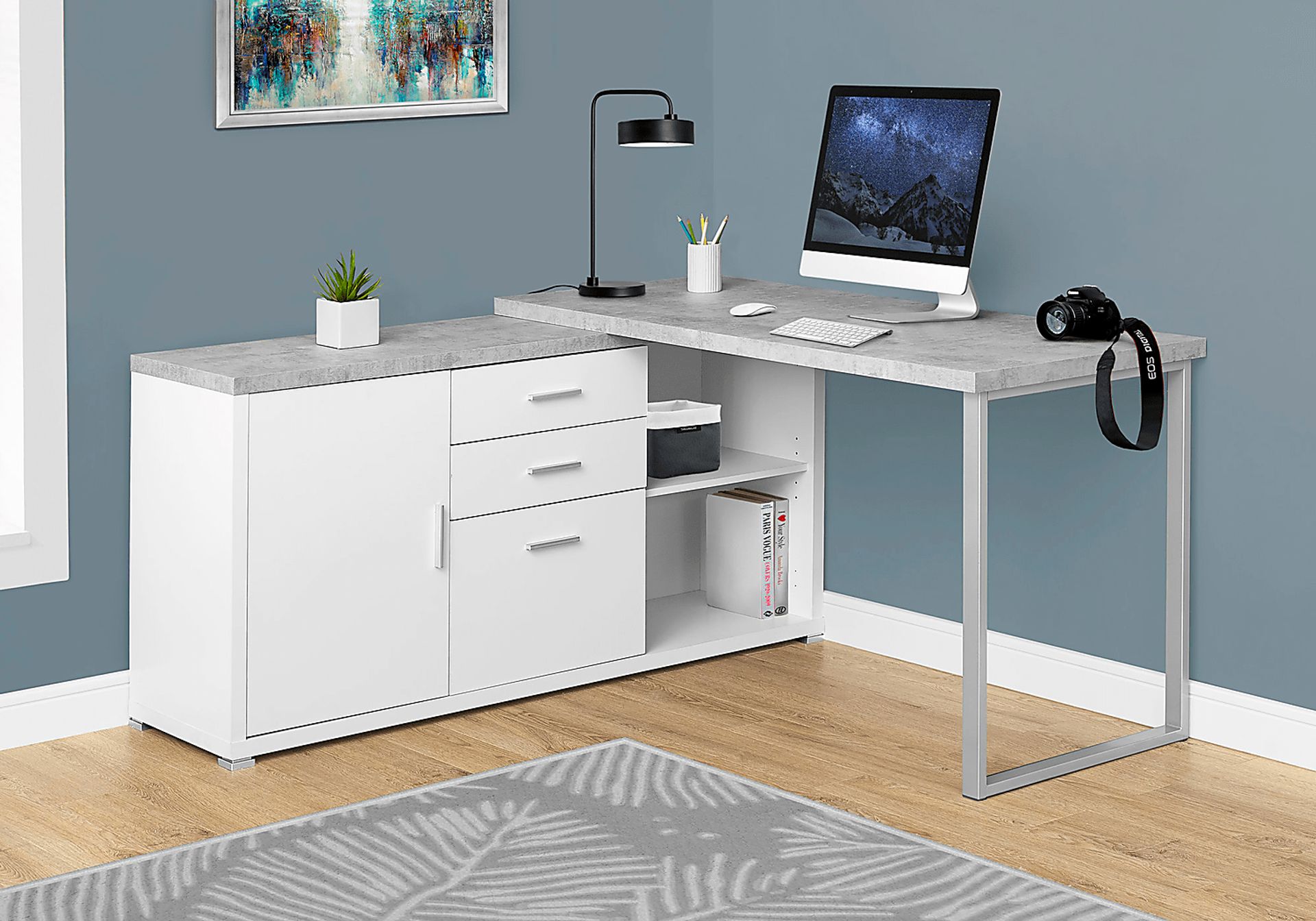 Thurman White Desk - Image 2